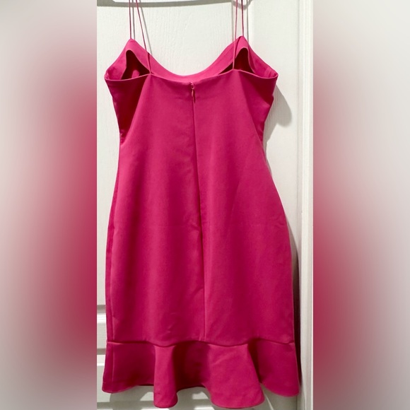 Likely Strappy Banks Flounced Hem Mini Dress in Pink Flambe ZB4 - Picture 6 of 10